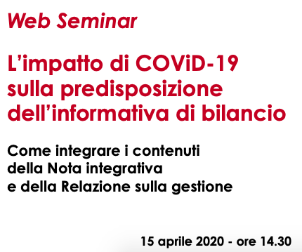 L'impatto di COViD-19 sulla predisposizione dell'informativa di bilancio